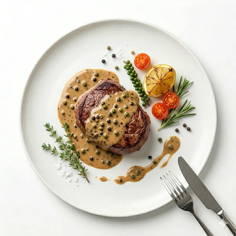 Filet de boeuf sauce au poivre